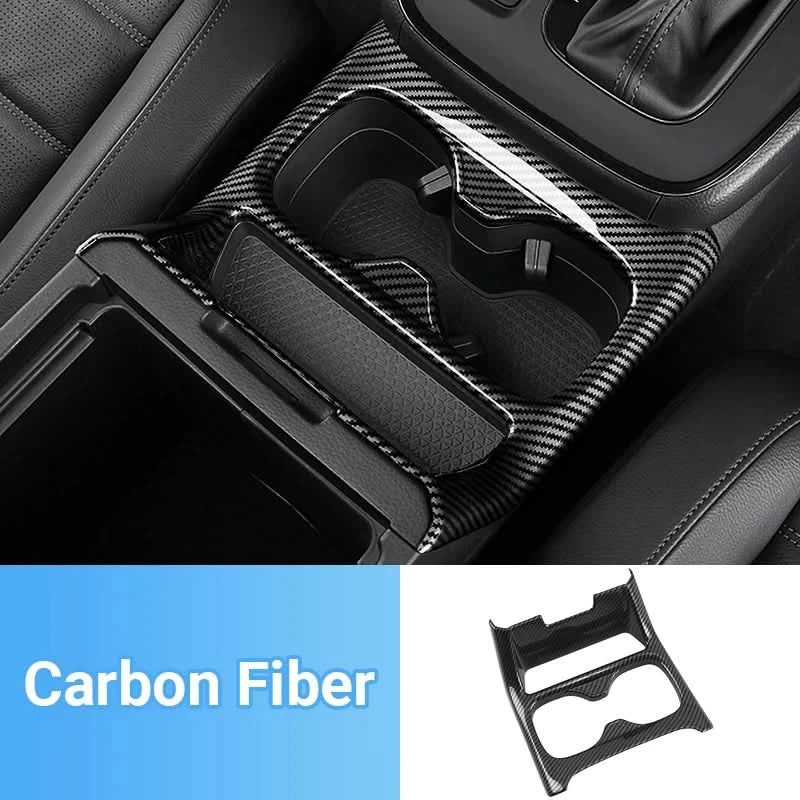 Honda CR-V 6th Gen Center Console Cup Holder Trim – Carbon-Style ABS Cover (2023–2025 Hybrid)