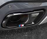 BMW X7 Black Knight Style Exhaust Tip Tail Throat Decorative Cover (Single Hole / Outer Frame)