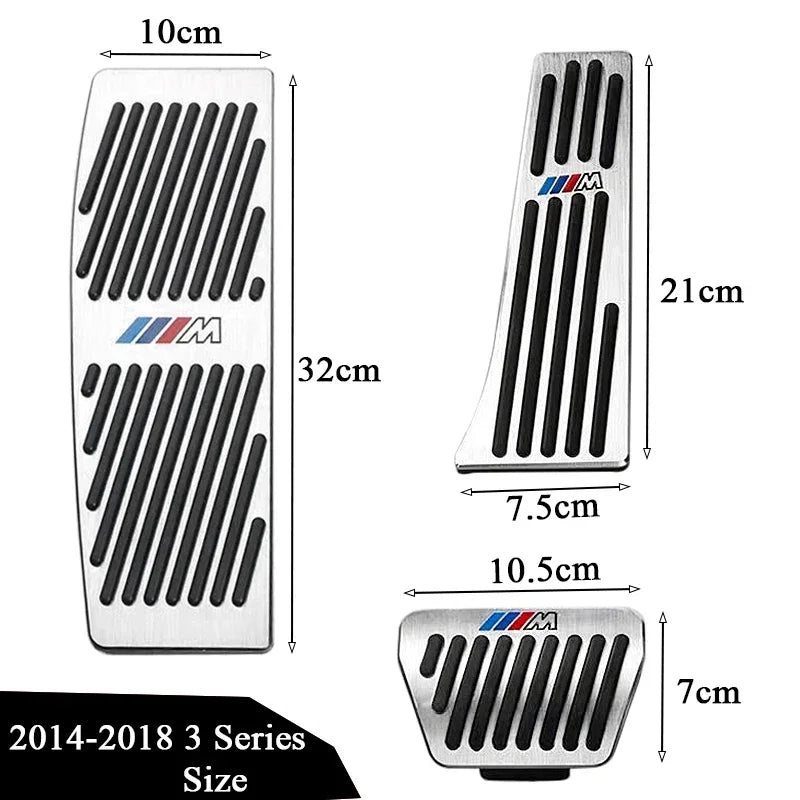 Stainless Steel Performance Pedal Kit for BMW 3 Series (2005–2025) – E90/F30/G20