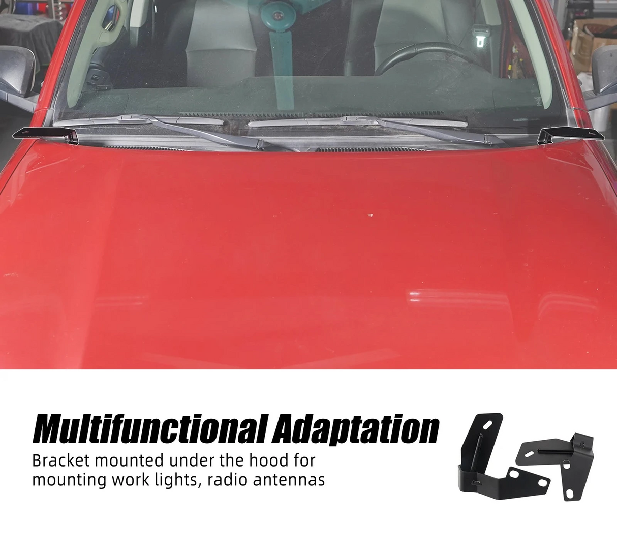 Hood Hinge Spotlight Bracket Mount for Toyota 4Runner (2010–2024)