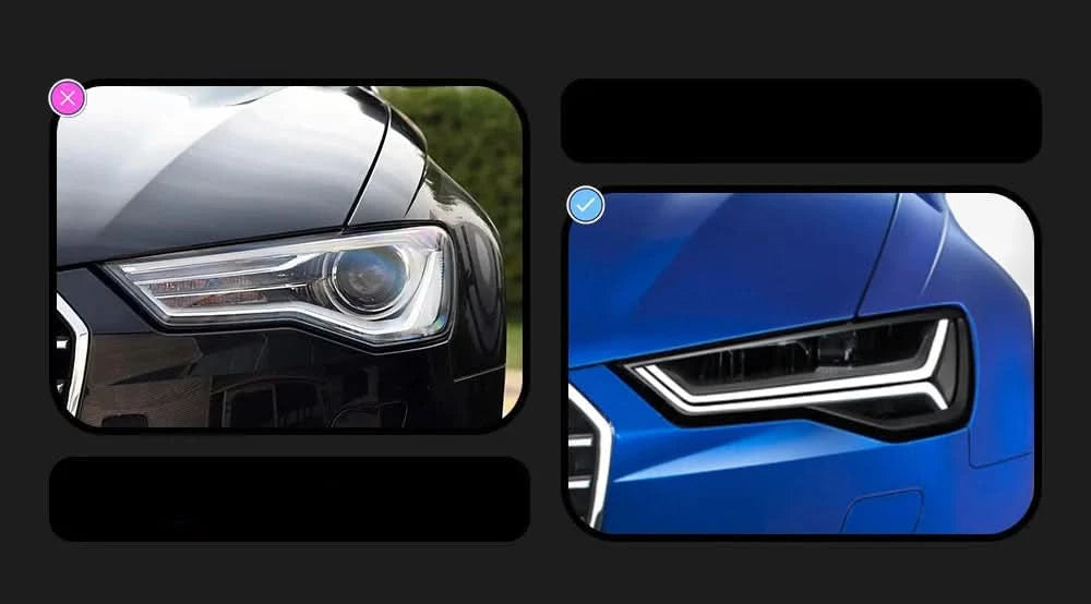 Audi A6 C7 LED Headlights – DRL, Projector High/Low Beam & Dynamic Turn Signals (2012–2018)