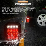 LED Tail Lights for Jeep Wrangler CJ / YJ / TJ – Smoked or Red Lens (2-Piece Set)