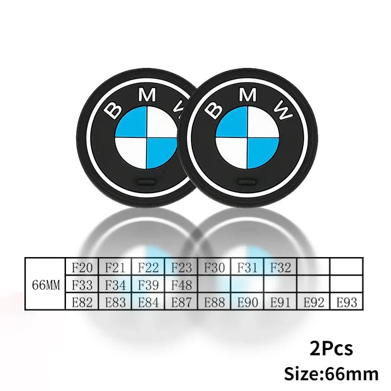 Silicone Cup Holder Coaster Set for BMW – 2PCS Interior Cup Mat for X1 X2 X3 X4 X5 X6 & 1–7 Series (Multiple Chassis Fitment)