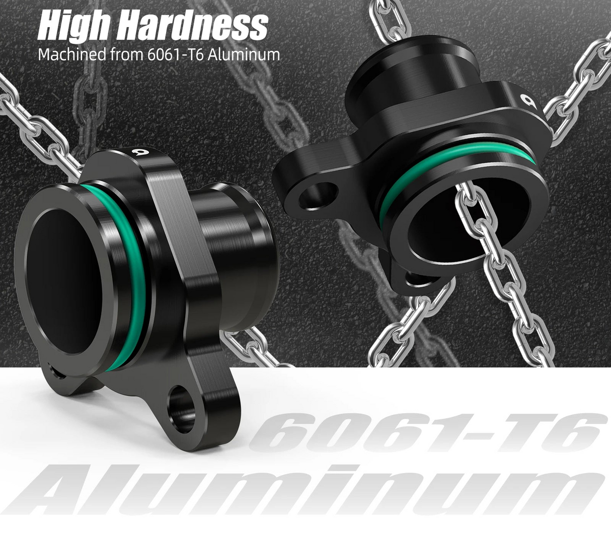 BMW N20 / N52 / N53 / N54 / N55 Engine Billet Aluminum Coolant Port Hose Fitting Upgrade for E70 / E84 / E87 / E90 / E92 / F10 / F20 / F22 / F25 / F30 / 1M / 135i / 335i / 535i / 740i / X1 / X3 / X5 / X6 / Z4 (Replaces 11537541992)