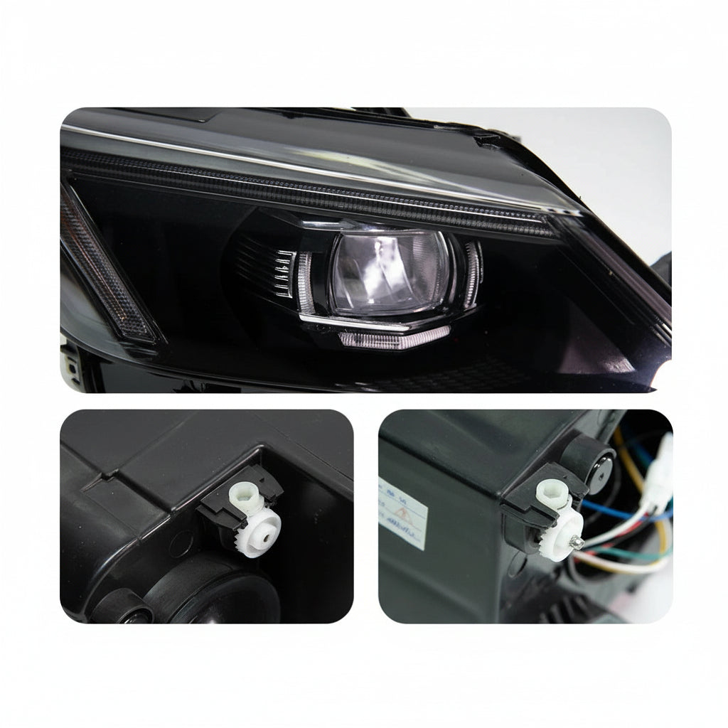 LED Headlights for Volkswagen Jetta MK6 (2011–2018) – Projector Lens & DRL Head Lamp Upgrade