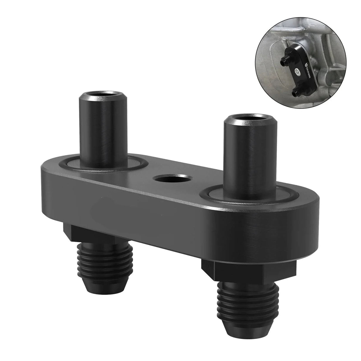 6AN Transmission Oil Cooler Line Manifold Adapter – 6L80E / 6L90E / 8L90E Automatic Transmissions