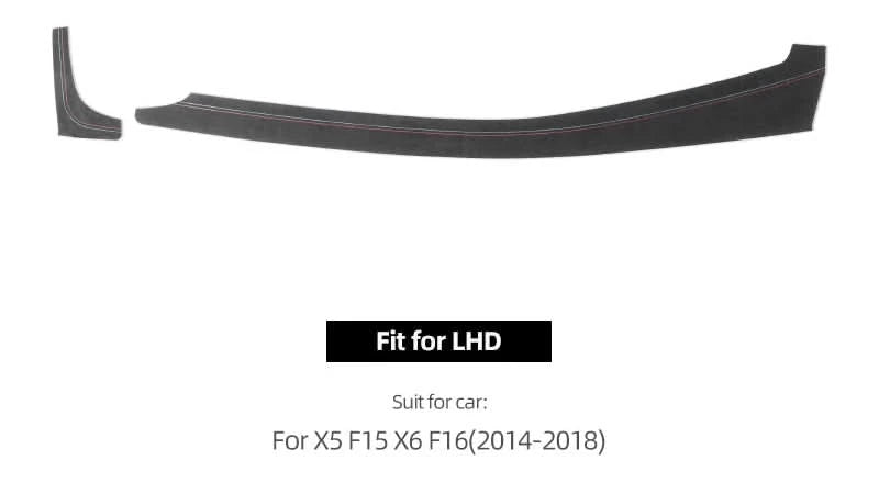 Suede-Style Dashboard Trim Panel Cover for BMW X5 F15 & X6 F16 (2014–2018)
