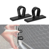 Honeycomb Grille License Plate Mount Clips – Quick-Release TPU Design