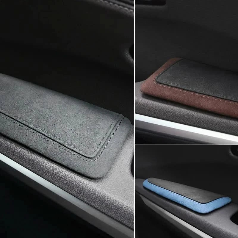Premium Suede Door Armrest Elbow Pad Set – Comfort & Interior Styling Upgrade for BMW Models
