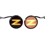 LED Dynamic Z-Logo Side Marker Lights — Sequential Turn Signals for Nissan 370Z (2009–2020)