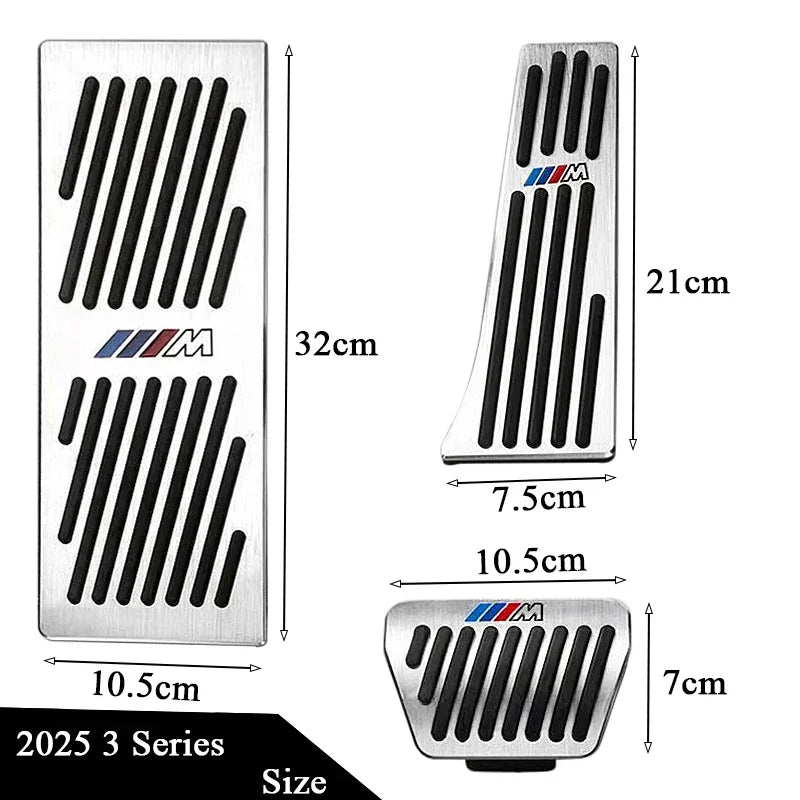 Stainless Steel Performance Pedal Kit for BMW 3 Series (2005–2025) – E90/F30/G20