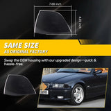 BMW E36 Coupe Front Corner Turn Signal Lights – Amber / Clear / Smoked (1992–1999, Pair)