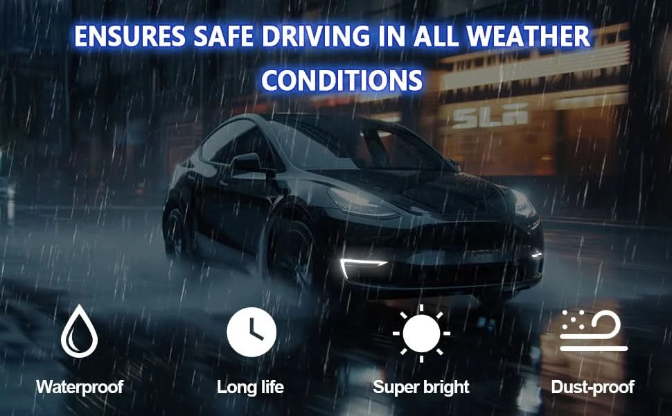 LED Daytime Running Light Assemblies with Dynamic Start-Up Animation – Tesla Model 3 (2018–2024)