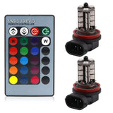 RGB LED Fog Light Bulbs – Multi-Color 5050 Chip Upgrade (H11 / H8 / H9 / H7 / 9005 / 9006 & More)