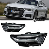 LED Headlights for Audi A6 (2019–2023) – A6 C8 Style with DRL & Dynamic Turn Signals