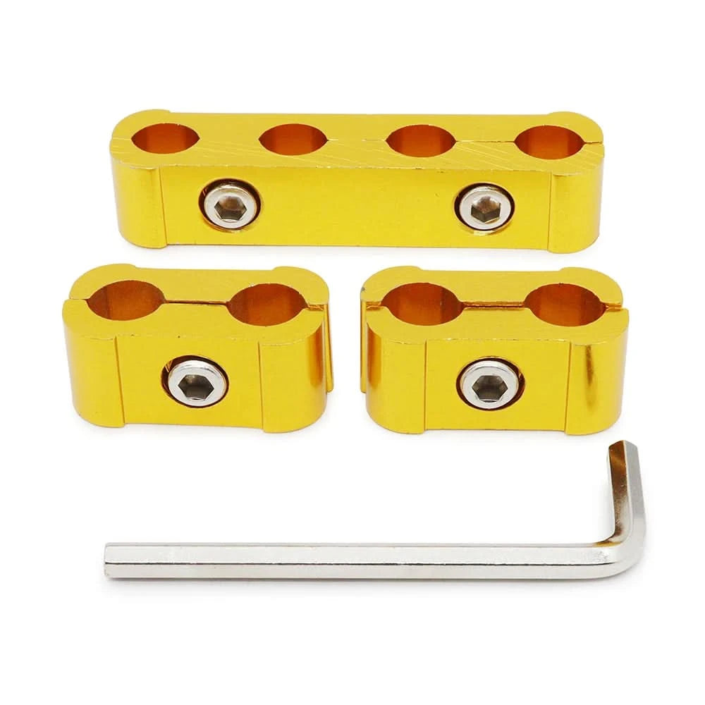 Aluminum Spark Plug Wire Separator Clamp Kit (8mm–10mm) – Engine Bay Dress-Up Set
