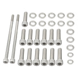 Chevy LS / LSX V8 Stainless Steel Oil Pan Bolt Kit for LS1 / LS2 / LS3 / LS6 / LS7 & Vortec 4.8L / 5.3L / 6.0L / 6.2L Truck Engines (Gen III / Gen IV)