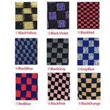 Universal Racing Checkered Plush Floor Mats – All-Weather Non-Slip Interior Carpet Set (4-Piece)