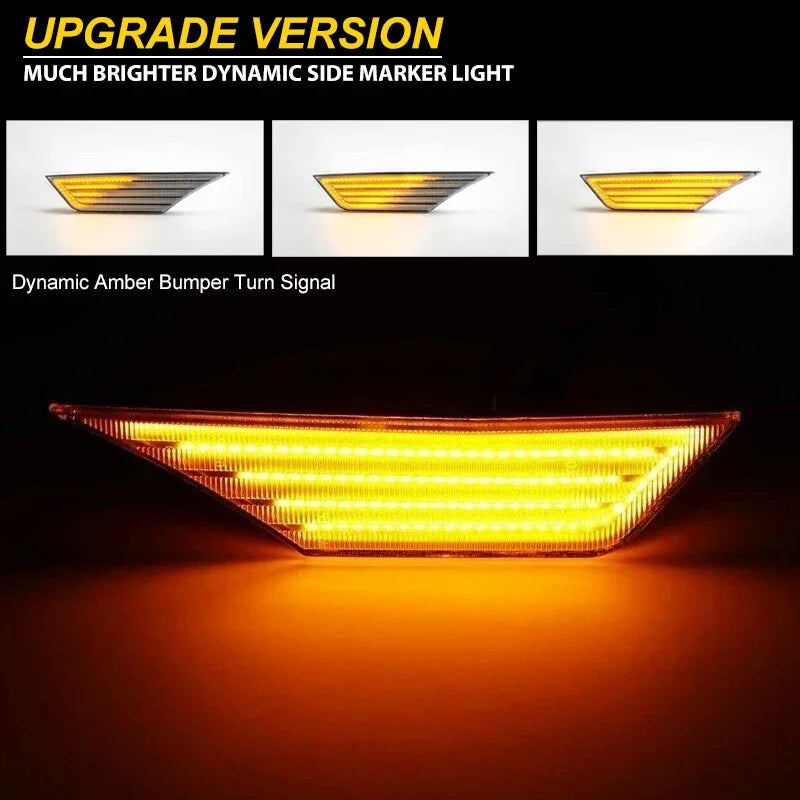 Honda Civic LED Side Marker Lights – Switchback White DRL & Sequential Amber Turn Signal (2016–2021)