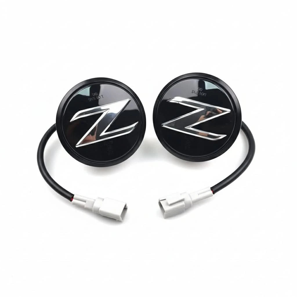 LED Dynamic Z-Logo Side Marker Lights — Sequential Turn Signals for Nissan 370Z (2009–2020)