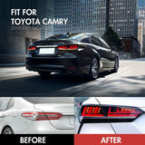 Toyota Camry LED Tail Light Assembly – Running, Brake & Rear Fog Lights (2018–2023)