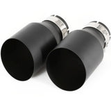 Universal Stainless Steel Single Exhaust Tip – Beveled Edge Performance Muffler Outlet (Single Unit)