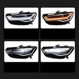 Audi A6 C7 LED Headlights – DRL, Projector High/Low Beam & Dynamic Turn Signals (2012–2018)