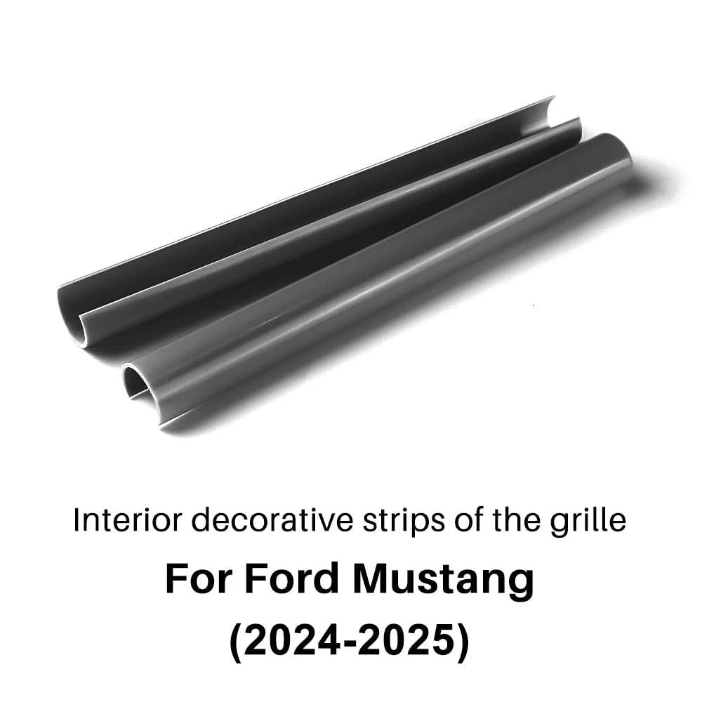 Ford Mustang Front Grille Trim Strips – Sport Styling Accent Pair (2024–2025)