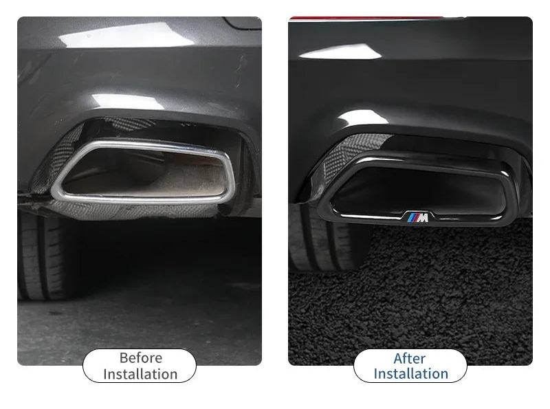 Stainless Steel Exhaust Tip Output Covers – Fit for BMW G-Series Models (G20, G30, G32, G01, G02, G05, G06, G07)