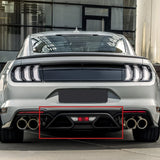 Ford Mustang GT / GT Premium / GT V8 Rear Bumper Diffuser Aero Foil Kit 2018 - 2023 (2-Piece ABS)