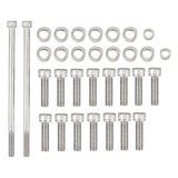 Chevy LS / LSX V8 Stainless Steel Oil Pan Bolt Kit for LS1 / LS2 / LS3 / LS6 / LS7 & Vortec 4.8L / 5.3L / 6.0L / 6.2L Truck Engines (Gen III / Gen IV)