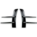 Front Bumper Vent Splitter Stickers – Universal 23cm Exterior Trim for Benz A-Class W177 (2-Piece Set)