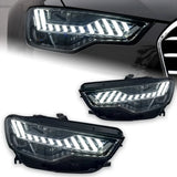 Audi A6 C7 LED Headlights – A7-Style DRL Upgrade with Dynamic Turn Signals (2012–2015)
