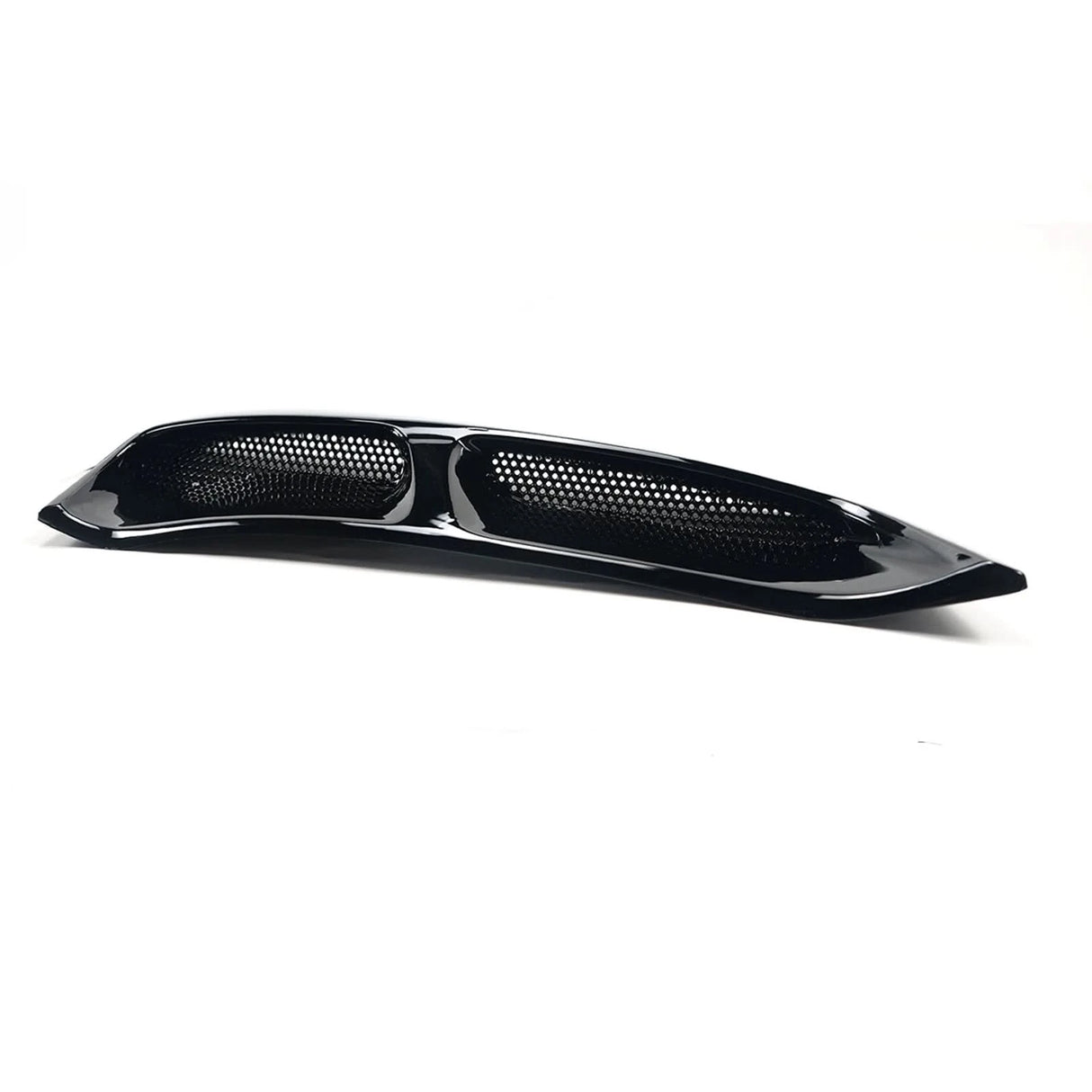Ford Mustang Rear Fender Side Scoop Air Vents – Gloss Black / Carbon Fiber Style (2016–2023)