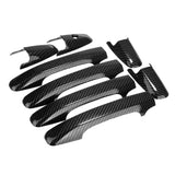 Carbon Fiber Style Exterior Door Handle Cover Trim for Honda Civic 2006–2011 & Pilot 2009–2015 – ABS Protective Molding Set