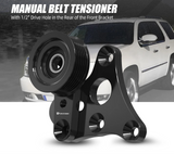 GM LS Truck / SUV Billet Aluminum Manual Belt Tensioner with Pulley for 4.8L / 5.3L / 6.0L / 6.2L Vortec Engines (Gen III / Gen IV / Hummer H2 / H3 / Replaces 12554027 / 12580162 / 12609719)