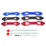 Billet Aluminum Battery Tie Down Bracket – 140mm / 190mm Performance Battery Hold-Down Mount (Red / Black / Blue)