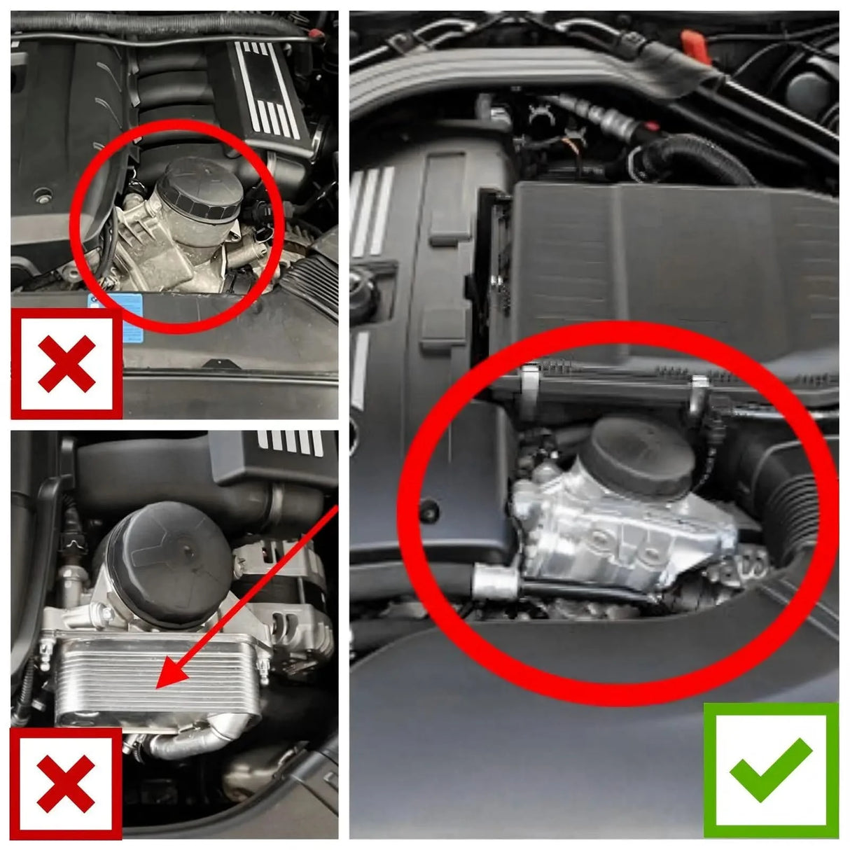 N54 / N55 Low-Temp Oil Cooler Adapter with Thermostat – BMW 135i / 335i / 1M / X1 35i