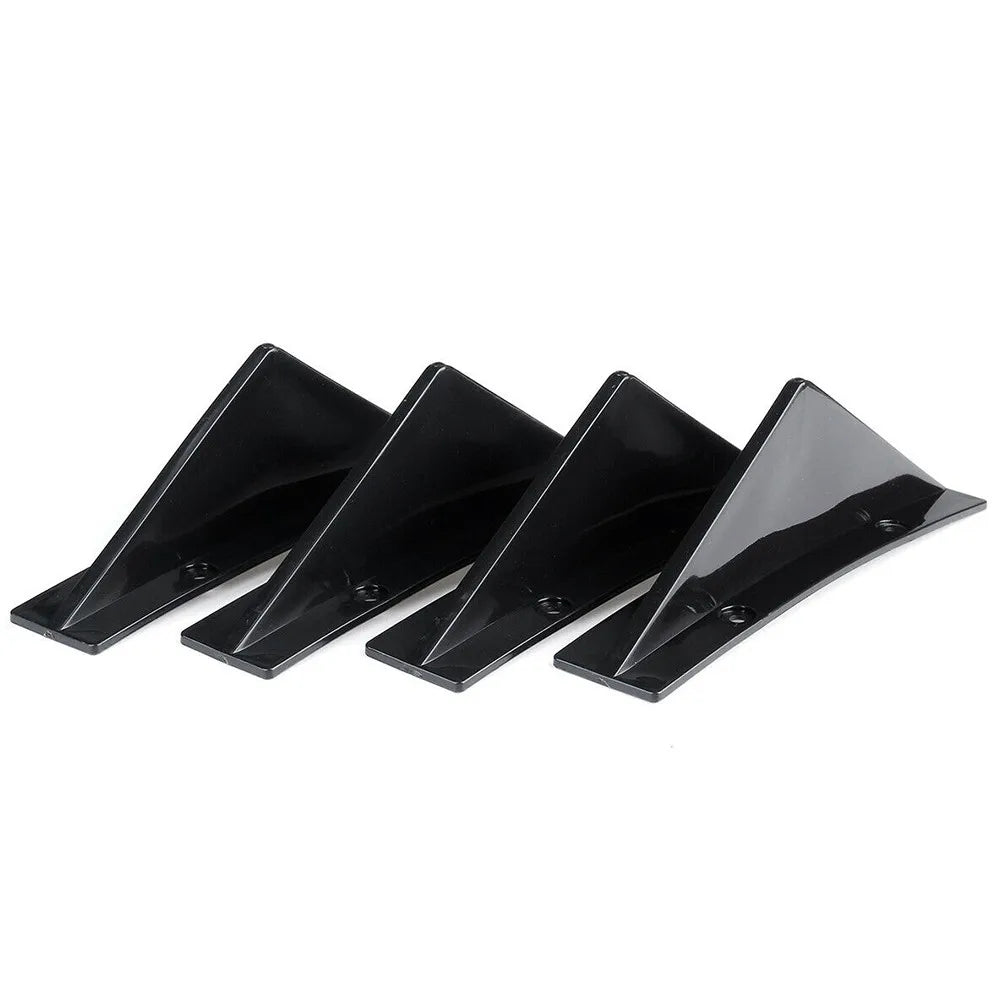 Universal Rear Bumper Diffuser Fins (4PCS) – Splitter Lip Spoiler Protector Caps for Chrysler 300 & More