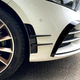 Front Bumper Vent Splitter Stickers – Universal 23cm Exterior Trim for Benz A-Class W177 (2-Piece Set)