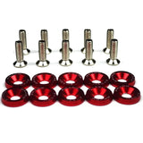 M6x20 Aluminum Bolt & Fender Washer Kit – Universal Engine Bay Fastener Set (10-Piece)