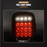 LED Tail Lights for Jeep Wrangler CJ / YJ / TJ – Smoked or Red Lens (2-Piece Set)