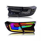 Honda Accord RGB LED Tail Lights – Smoked Lens with Startup Animation (2018–2022 Sedan)