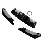 BMW E46 M-Sport Rear Bumper Diffuser & Side Splitter Set – Gloss Black ABS (1999–2005)