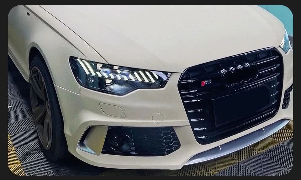 Audi A6 C7 LED Headlights – A7-Style DRL Upgrade with Dynamic Turn Signals (2012–2015)