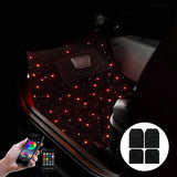Universal RGB LED Starlight Floor Mats – App-Controlled Ambient Interior Lighting (Set)