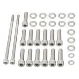 Chevy LS / LSX V8 Stainless Steel Oil Pan Bolt Kit for LS1 / LS2 / LS3 / LS6 / LS7 & Vortec 4.8L / 5.3L / 6.0L / 6.2L Truck Engines (Gen III / Gen IV)