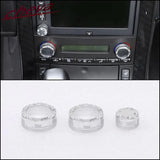 Corvette C6 Aluminum Climate Control Knob Rings – Interior Trim Upgrade (2007–2013, 3-Piece Set)