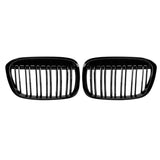 BMW X1 F48/F49 M-Style Front Kidney Grilles – Gloss Black Double-Line Upgrade (2016–2020)
