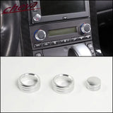 Corvette C6 Aluminum Climate Control Knob Rings – Interior Trim Upgrade (2007–2013, 3-Piece Set)